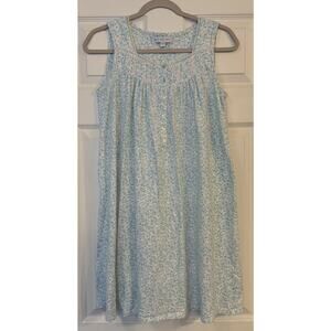 Eileen West Nightgown Small Floral Pristine Cottagecore Feminine Knee Length